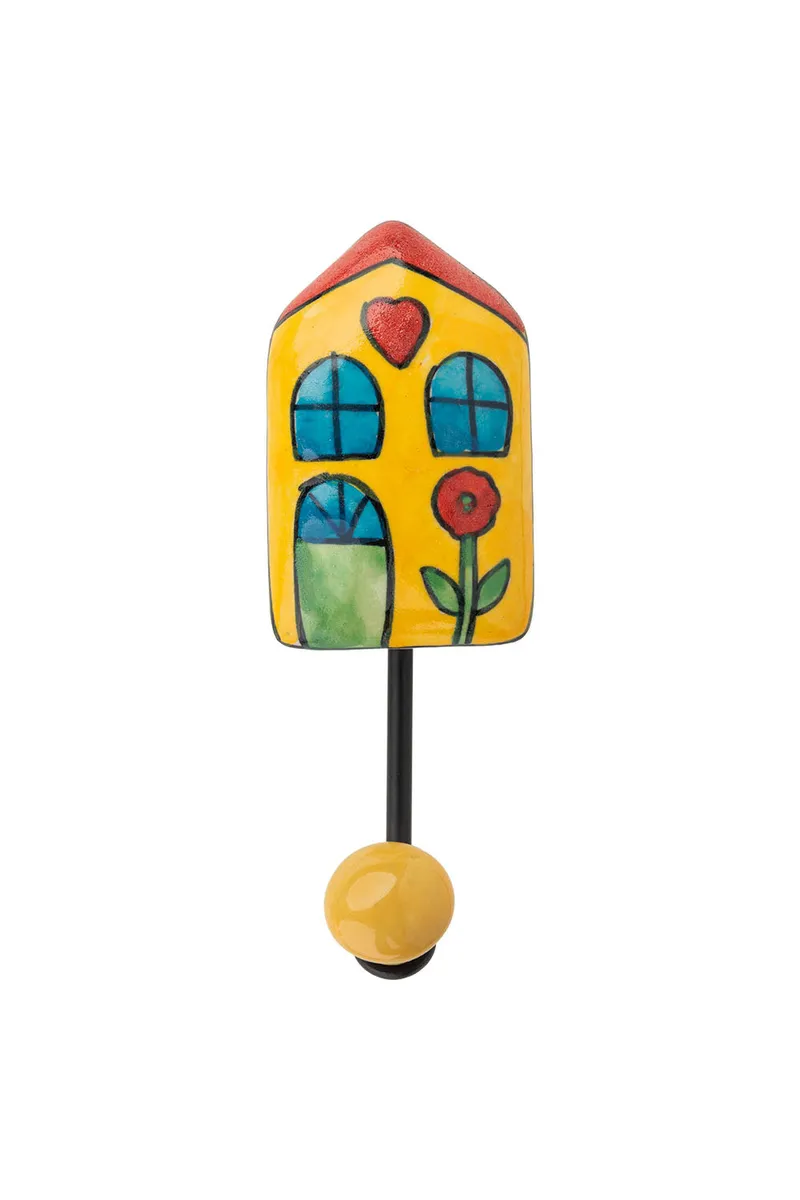 Tranquillo Wandhaken CUTE HOUSES - bunt – Produktbild 1 von 2