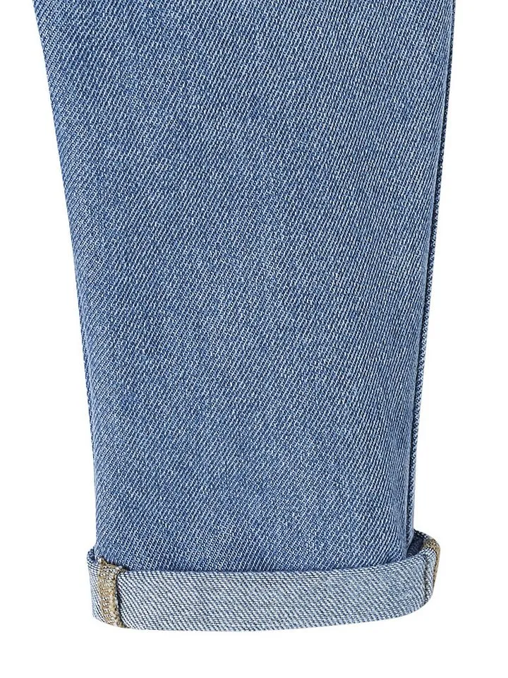 Vertbaudet Vertbaudet Regular-fit-Jeans Baby Jeans mit Dehnbund Dehnbund, Blau, – Produktbild 3 von 4