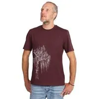 Life Tree Life-Tree Shirt aus Biobaumwolle Fairwear für Herren "Trauerweide" in Red Brown – Produktbild 1 von 1