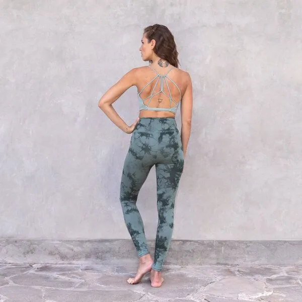 Jaya Jaya CAROLINA - Damen - Bra für Yoga aus Biobaumwolle, Aqua/petrol, – Produktbild 4 von 4