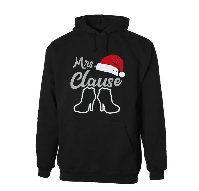 G-graphics Kapuzenpullover Familie Clause (Familienset, Einzelteile zum selbst zusammenstellen) Kinder & Erwachsenen-Hoodie & Baby Sweater, Schwarz, – Produktbild 2 von 5