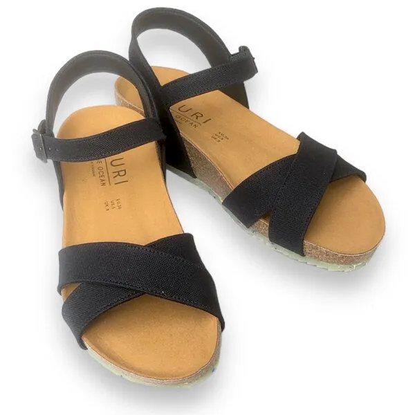 Zouri Zouri Nature Plateau Sandalen, Schwarz, – Produktbild 3 von 3
