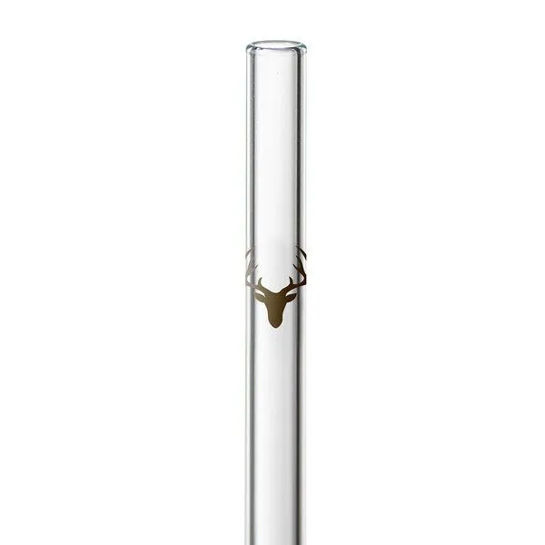 Contento Contento Glastrinkhalm 21 cm, 4 Stück, Hirsch, mit Bürste – Produktbild 2 von 4