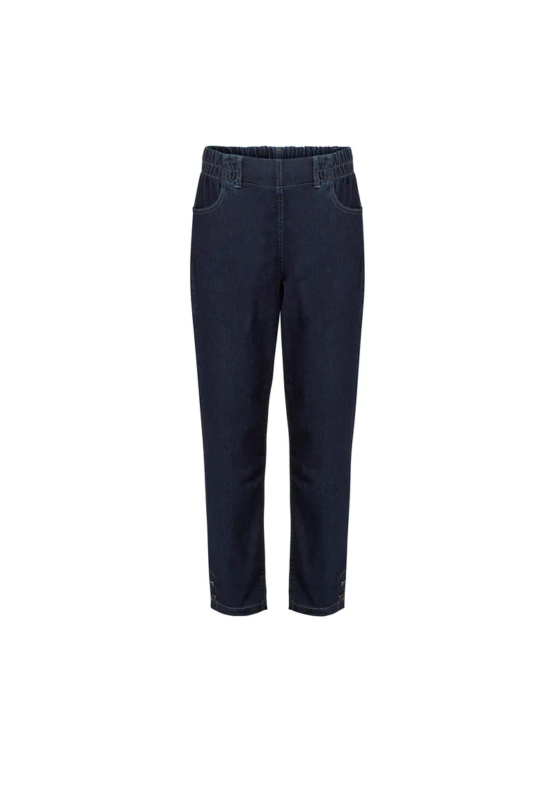 LAURIE LAURIE Damen vegan Ellie Relaxed Sl - Dunkelblauer Denim, Dunkelblau, – Produktbild 2 von 2