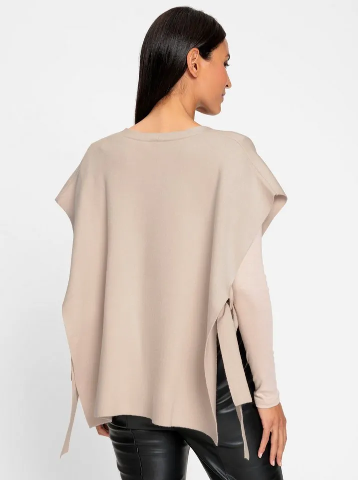 heine heine Strickweste Strickweste Ärmellos Milano-Ripp, Beige, – Produktbild 2 von 4