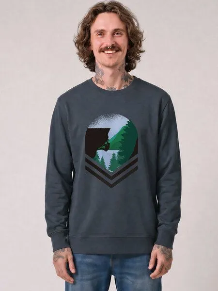 watapparel watapparel Sweatshirt Unisex Bay Climbing, India ink grey, – Produktbild 2 von 2