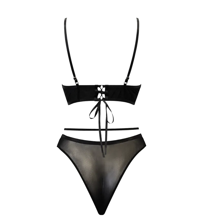 Anekdot Anekdot Damen vegan Dessous Set Sophia, Schwarz, – Produktbild 1 von 2