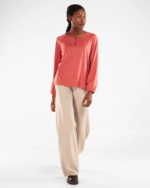 Alma & Lovis Alma & Lovis Feminines Blusenshirt aus Bio-Baumwolle | Raglan Blouse, Rosenholz (rosa), – Produktbild 1 von 3