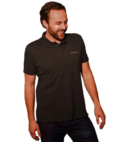 Human Family Vintage Poloshirt "Nature Vintage" von Human Family, Anthrazit, – Produktbild 2 von 4