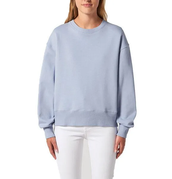 YTWOO YTWOO Lässiges Sweatshirt in Bio-Qualität, Pullover, Sweater, Unisex, Hellblau, – Produktbild 1 von 4