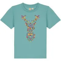watabout kids watabout.kids T-Shirt Kinder Floral Deer, Teal monstera, – Produktbild 1 von 1