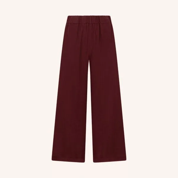 NORDLICHT NORDLICHT Damen Palazzo Hose Nora aus 100% Tencel, Rot, – Produktbild 2 von 4