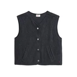 People Wear Organic People Wear Organic Fleece Weste, grau mélange – Produktbild 1 von 1