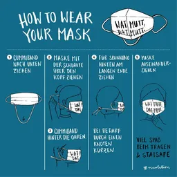 recolution recolution Mund- und Nasen- Maske aus Bio Baumwolle | Face Mask #WATMUTTDATMUTT – Produktbild 1 von 1