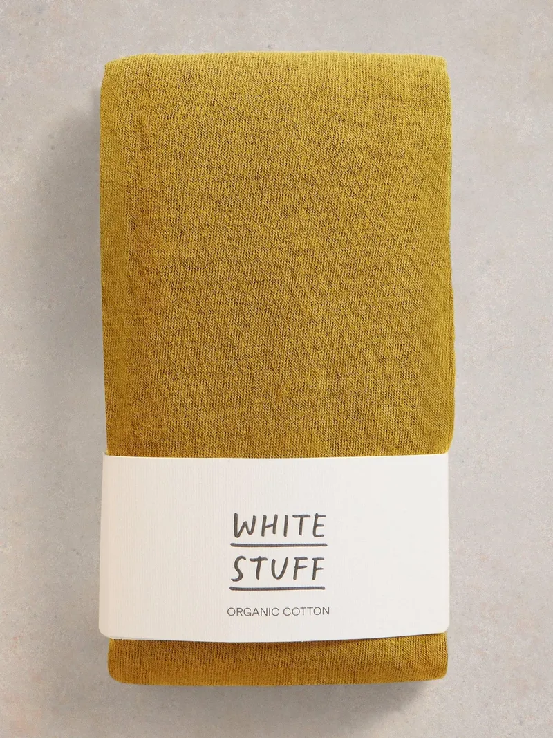 White Stuff Strumpfhose Patty - M, Mittelgelbgrün, – Produktbild 1 von 2