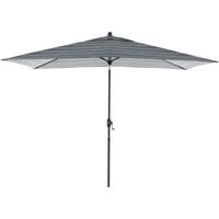 Doppler doppler Sonnenschirm "myZone Auto Tilt" 300 x 200 cm, HV, Blockstreifen anthrazit – Produktbild 1 von 1
