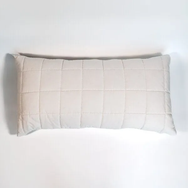 Slāf Slāf Alpaka Vlies Kopfkissen 40x60 BIO, Kissen mit kbA Steppbezug – Produktbild 2 von 4
