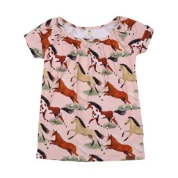Walkiddy Walkiddy Bio-Baumwolltunika 'The Horses' in Rosa - Nachhaltige und Hautverträgliche Mode – GOTS zertifiziert – Produktbild 1 von 1