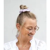 obumi obumi HAARGUMMI KARO AUS BIO BAUMWOLLE, Karo lilac, – Produktbild 1 von 1