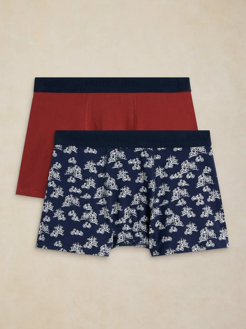 White Stuff Boxershorts Hove Doppelpack - XL, Marine print, – Produktbild 2 von 4