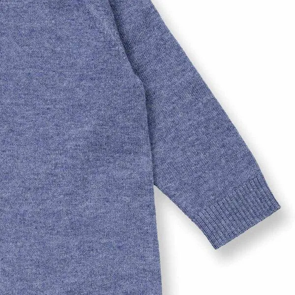 Sense Organics Sense Organics Baby Strampler aus Merinowolle, Modell ESKE, Denimblau melange, – Produktbild 4 von 4