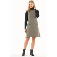 ORGANICATION ORGANICATION Kleid aus Bio-Baumwolle-Mix mit Hahnentrittmuster, Braun(black/camel), – Produktbild 1 von 1