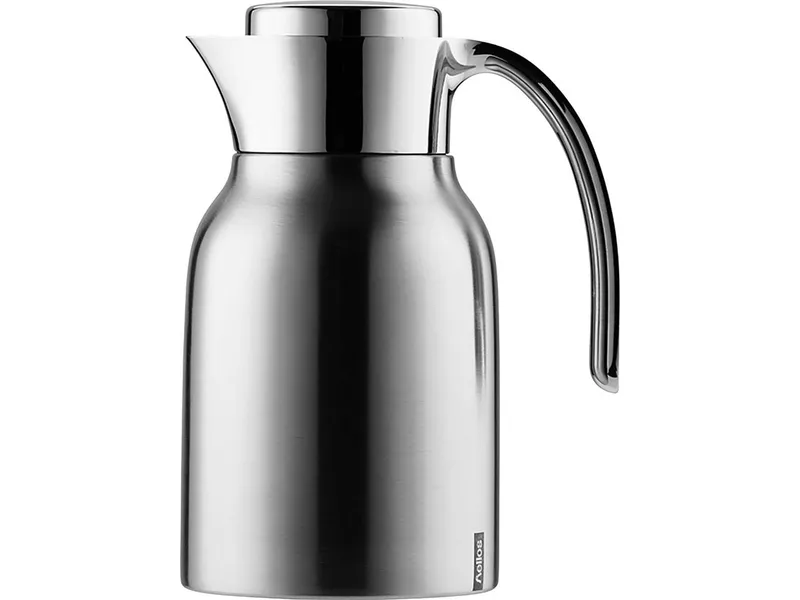 Helios Helios Isolierkanne "Meeting" mit Drehverschluss, spülmaschinenfest, 1 l, Silber, – Produktbild 2 von 3