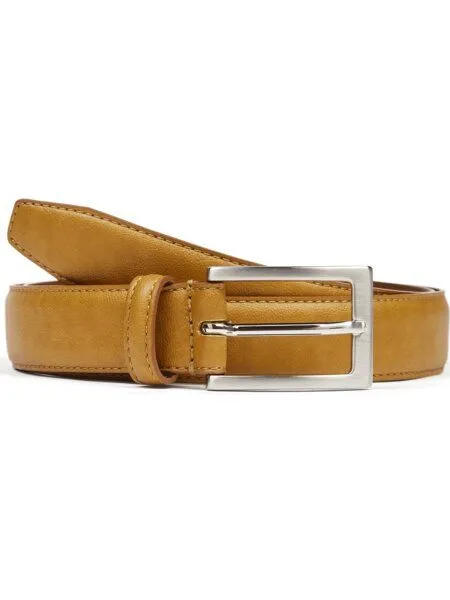 Will's Vegan Shop Will's Vegan Shop Klassiker 3 cm Gürtel Braun Herren, Tan, – Produktbild 3 von 4