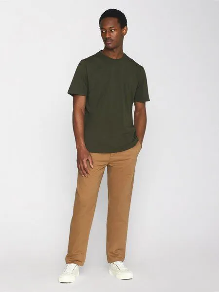 KnowledgeCotton Apparel KnowledgeCotton Apparel Basic T-Shirt, Forrest night, – Produktbild 2 von 4
