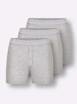 wäschepur men Boxershorts hellgrau-geringelt – Produktbild 1 von 1