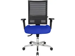 Topstar Topstar Bürodrehstuhl "P91NET" mit Armlehnen, blau – Produktbild 1 von 1