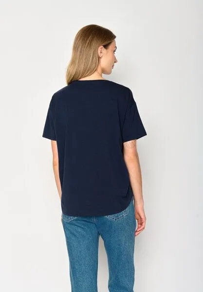 GreenBomb GREENBOMB Basic T-Shirt Feel, Navy, – Produktbild 3 von 4
