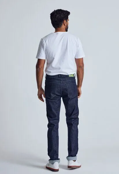 Flax and Loom Flax and Loom Slim Fit Jeans Miles, Deep sea (blau), – Produktbild 6 von 8