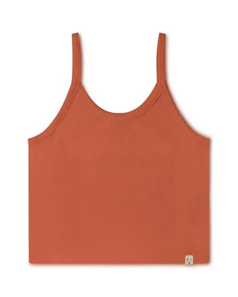 MATONA Matona Crop Top aus Baumwolle für Frauen / Basic Crop Top, Savanna, – Produktbild 4 von 4