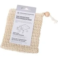 Bürstenhaus Redecker Seifensäckchen mit Kordelzug und Holzperle Maße 11 x 13 cm – Produktbild 1 von 1