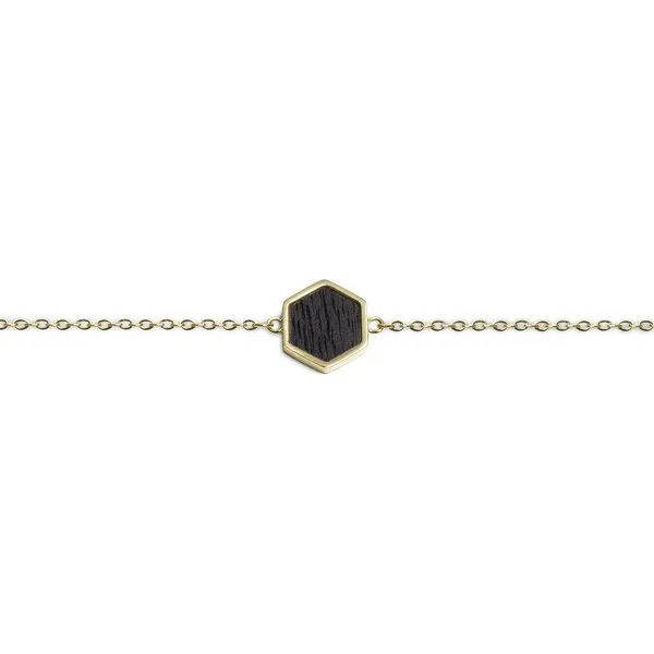 BeWooden BeWooden Armbänder mit Holzdetail - Motiv Hexagon, Lux, – Produktbild 1 von 4