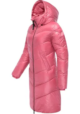 ragwear ragwear Wintermantel Rebelka Shiny Glänzender Winter Steppmantel mit Kapuze – Produktbild 1 von 1