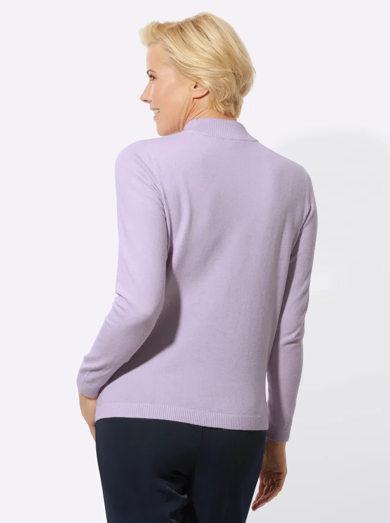 Witt Stehkragenpullover flieder, Flieder, – Produktbild 2 von 2