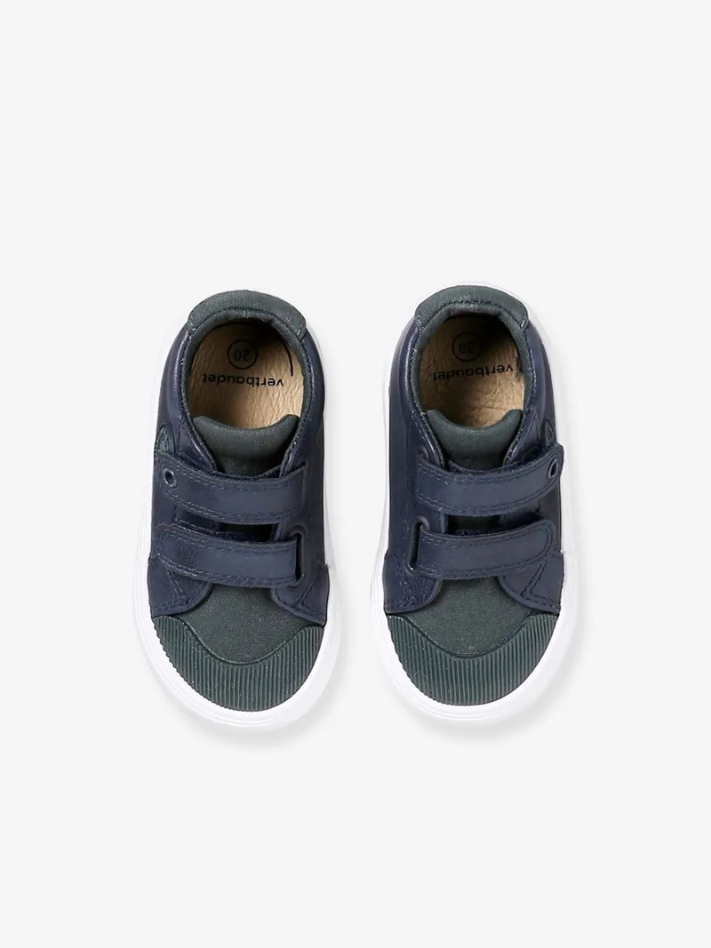 Vertbaudet Jungen Baby Klett-Sneakers, Marine, – Produktbild 4 von 4