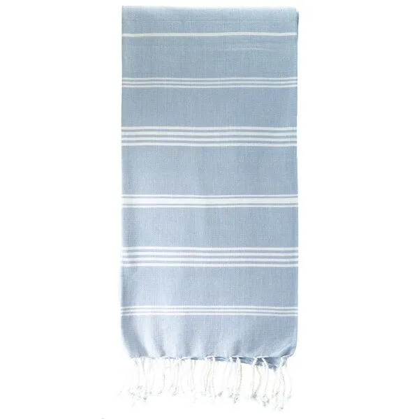 Karawan authentic Karawan authentic Hamamtuch Bio-Baumwolle Hammam, Hellblau, – Produktbild 2 von 4