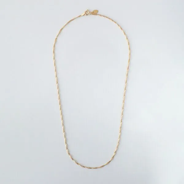 BELLYBIRD Jewellery BELLYBIRD Jewellery Halskette - Singapur, 925 Sterlingsilber, Silber vergoldet, – Produktbild 3 von 4