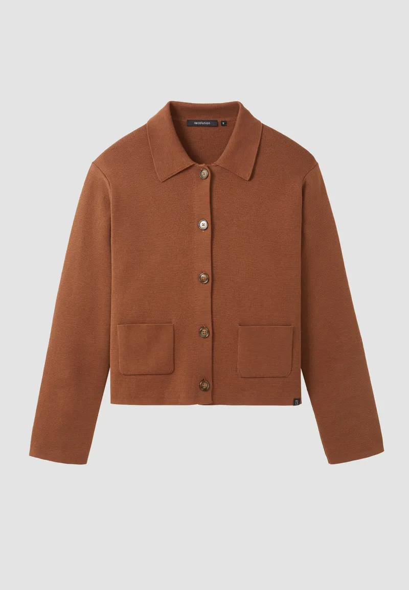 recolution Recolution Damen vegan Overshirt Von Celosia In Cognac-Braun, Braun, – Produktbild 1 von 2
