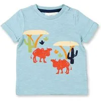 Sense Organics sense-organics Sense Organics Baby Kein kind T-Shirt Bio Baumwolle, Dusty blue camel, – Produktbild 1 von 1