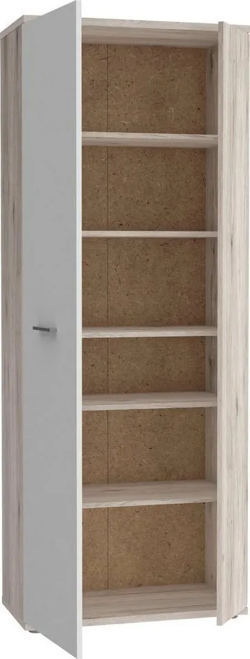 FORTE Schuhschrank Netty Höhe ca, 179 cm, Beige, – Produktbild 8 von 8
