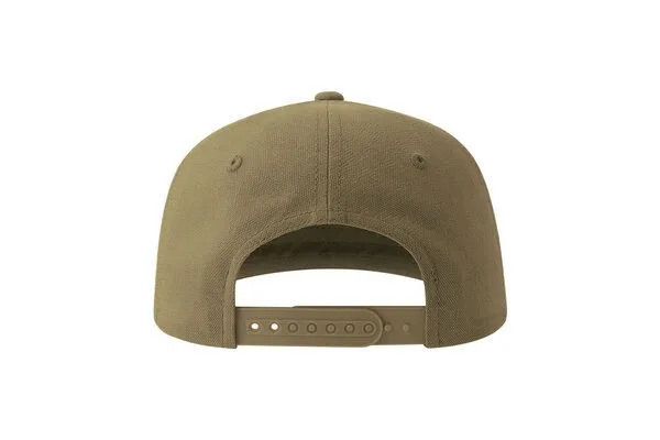 Atlantis Headwear Atlantis Headwear Old-School-Kappe aus einer Mischung aus recyceltem und Bio-Baumwoll, Olive, – Produktbild 4 von 4
