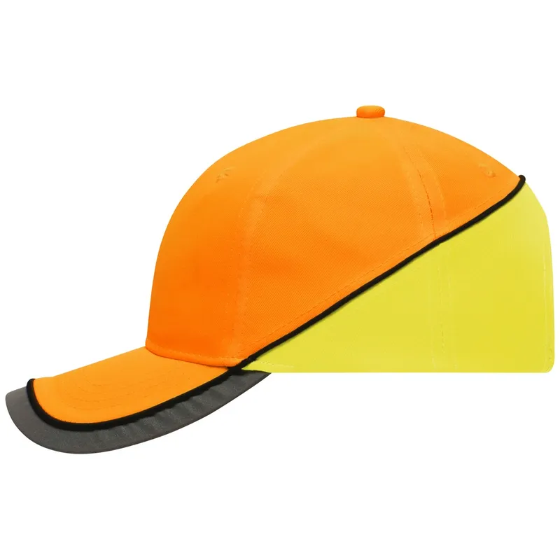 Myrtle Beach myrtle beach Funktionelle 6 Panel Kappe in auffälligen Neonfarben MB036 Einheitsgröße neon-orange/neon-yellow – Produktbild 1 von 1
