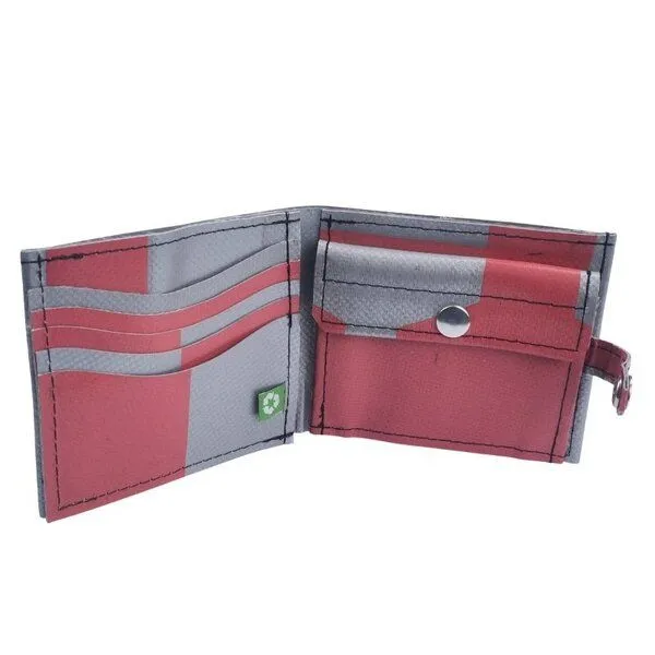Rebago Rebago Portemonnaie Wallet Tarp Man, Silbern-rotbraun-2, – Produktbild 2 von 3