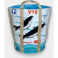 REFISHED fair fashion REFISHED fair fashion WÄSCHEKORB | Nachhaltiger Korb für schmutzige Wäsche, #fish weiß, – Produktbild 1 von 1