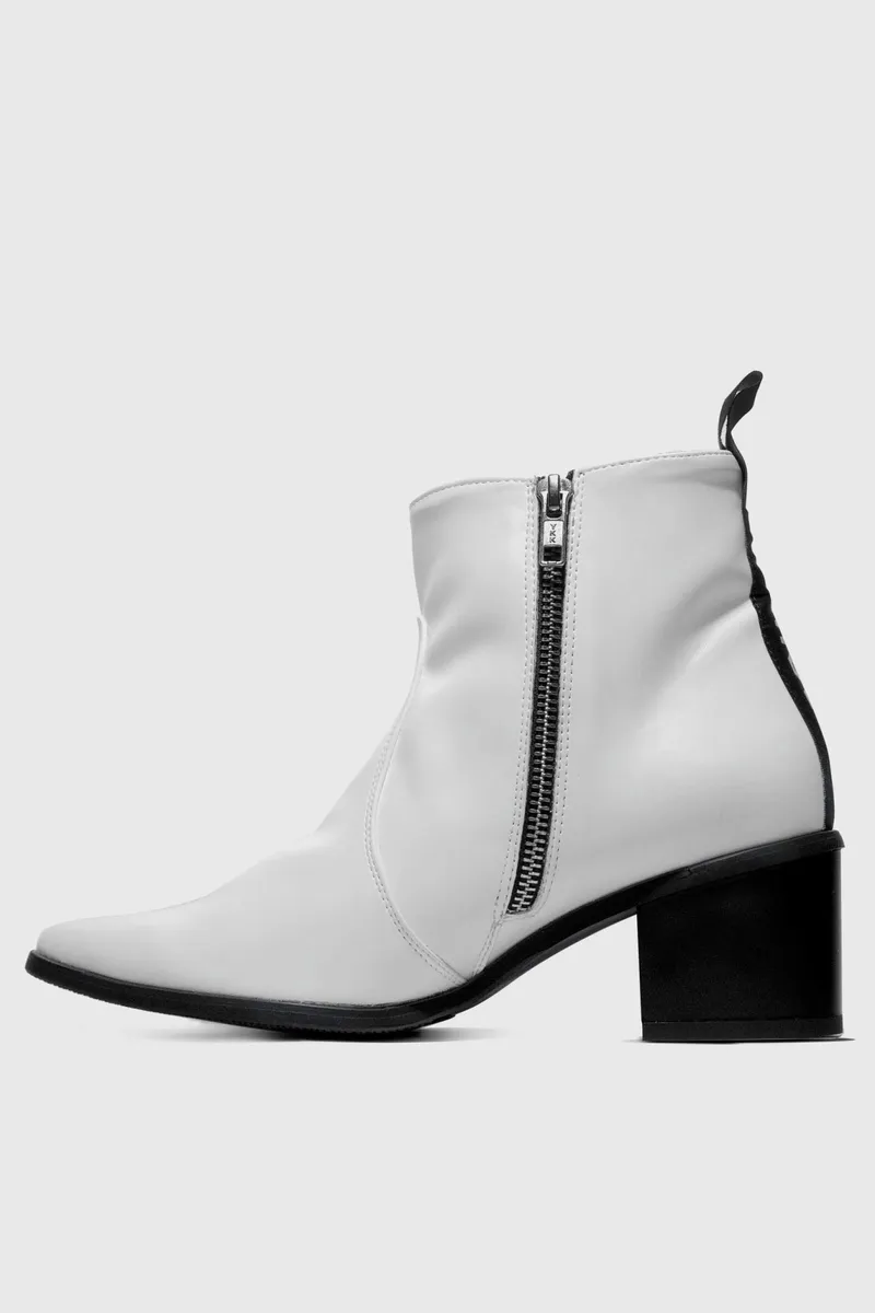 BOHEMA BOHEMA Damen vegan Stiefeletten Swan No.1 Weiß, Weiß, – Produktbild 2 von 2