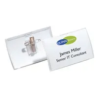 Durable Durable Namensschilder 'CLICK FOLD' aus PP mit Kombiklemme 54 x 90 mm, 25 Stk. – Produktbild 3 von 3